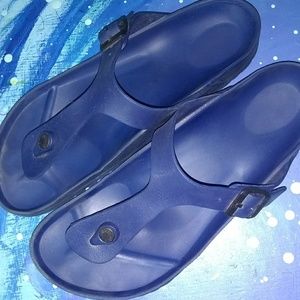 Birkenstock Arizona navy simple sandals